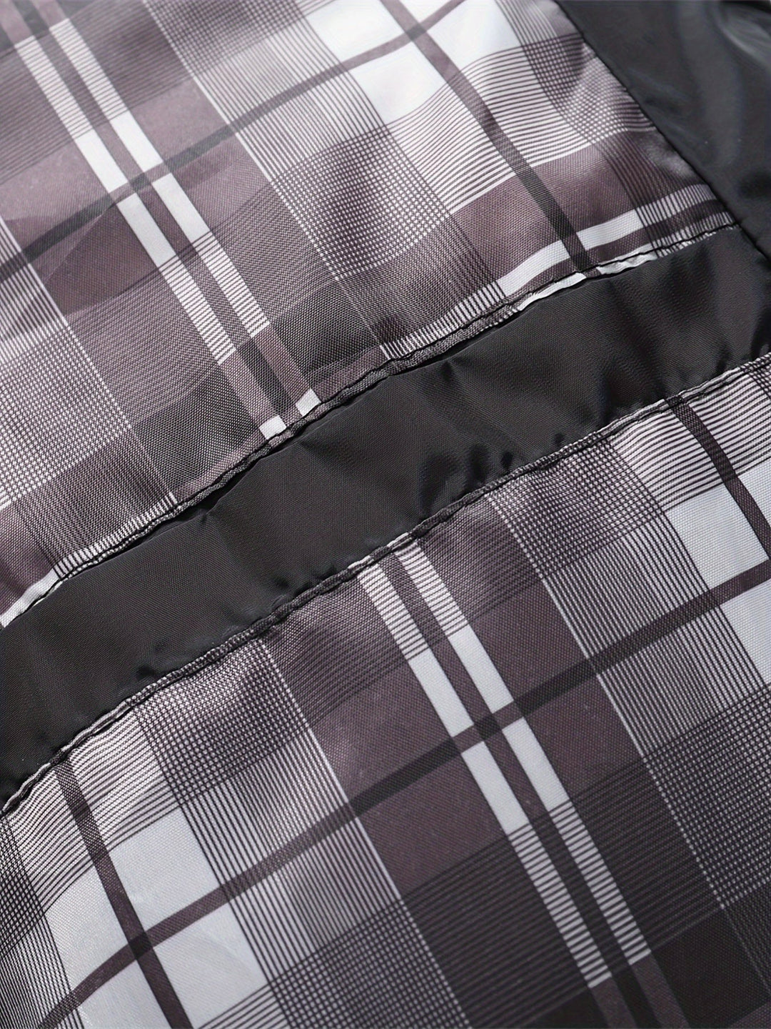 Plus Size Quilted Stand-Collar Jacket for Men