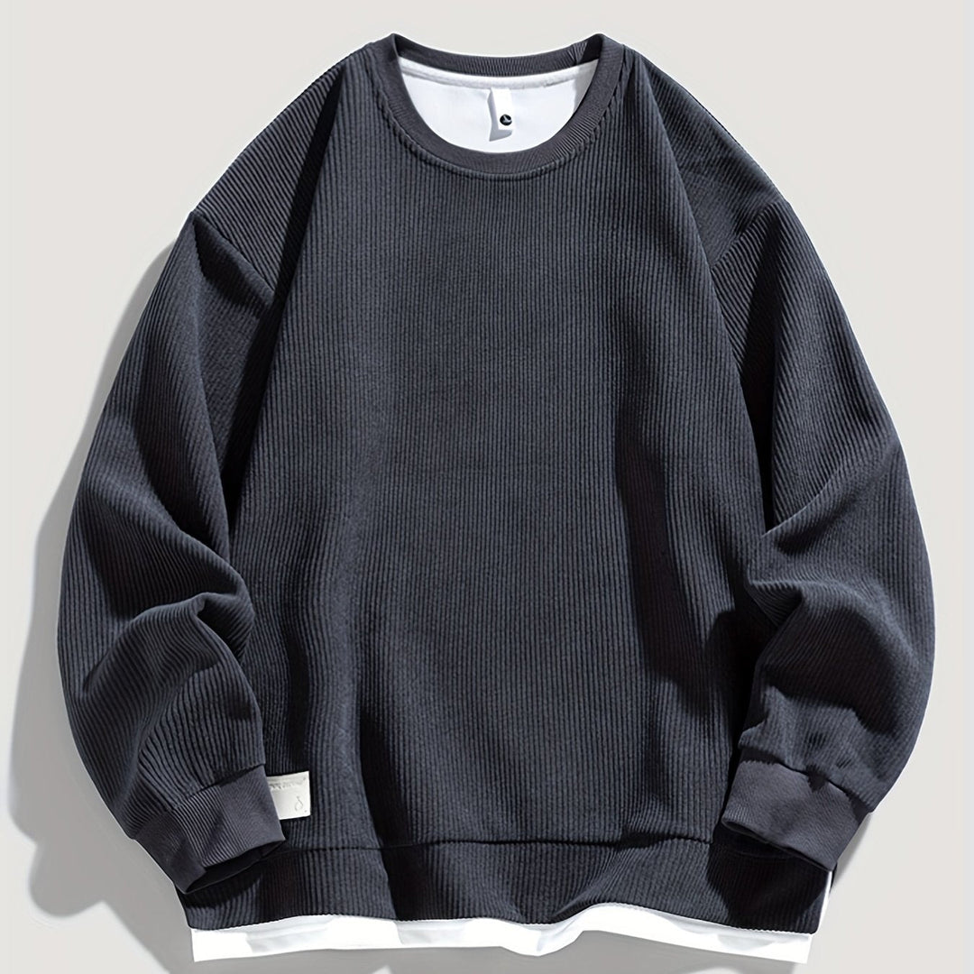 Men's Layered Crewneck Sweatshirt