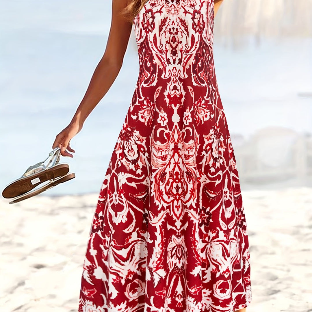 Women's Flowing Floral Maxi Dress