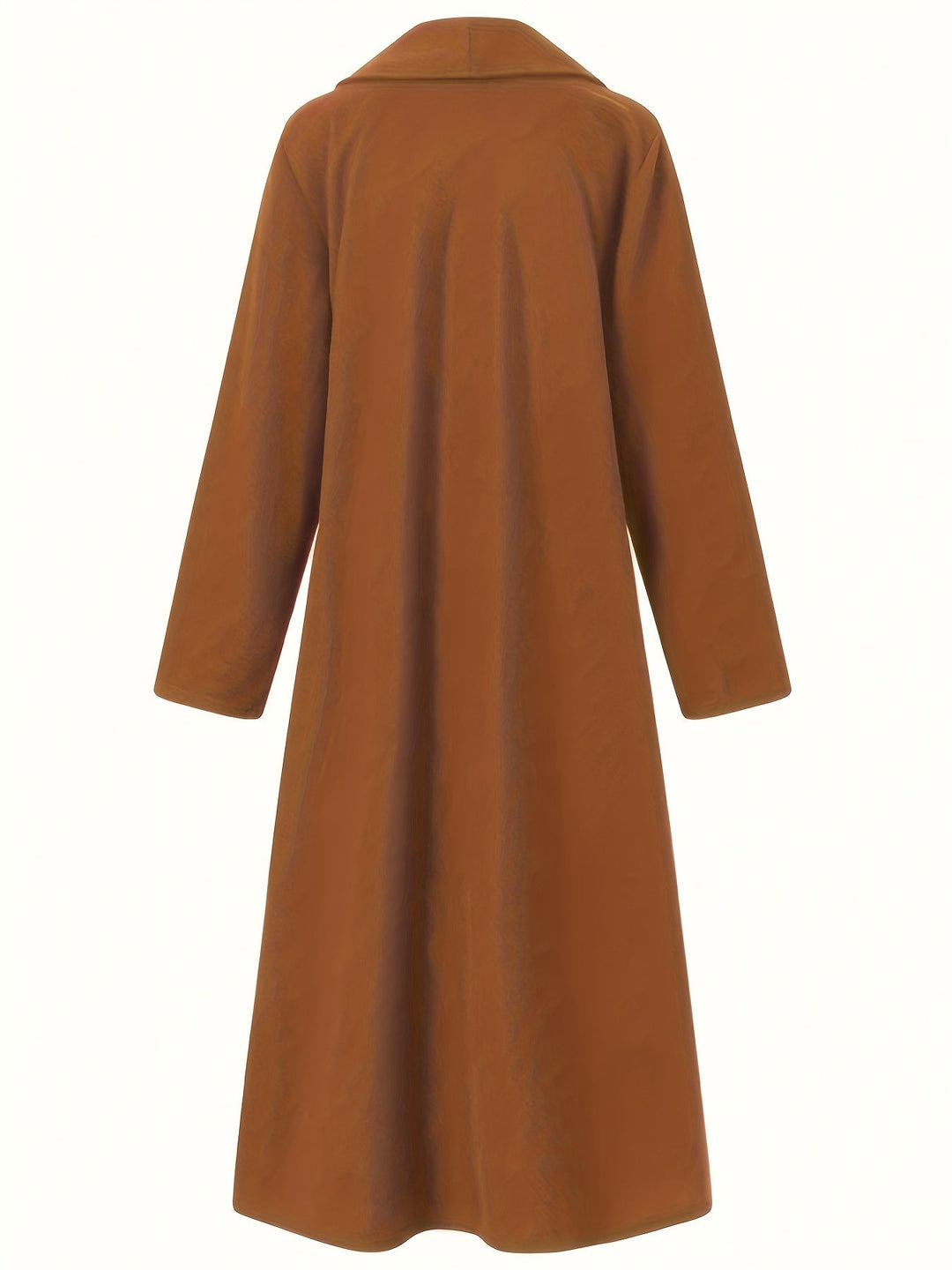 Elegant Longline Coat for Women, Plus Size