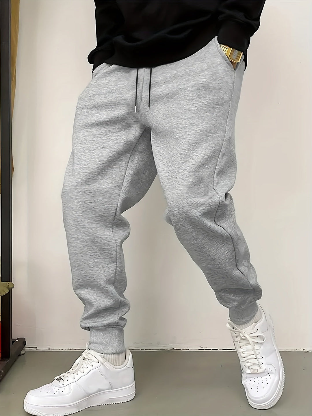 Drawstring Joggers for Men, Relaxed Style