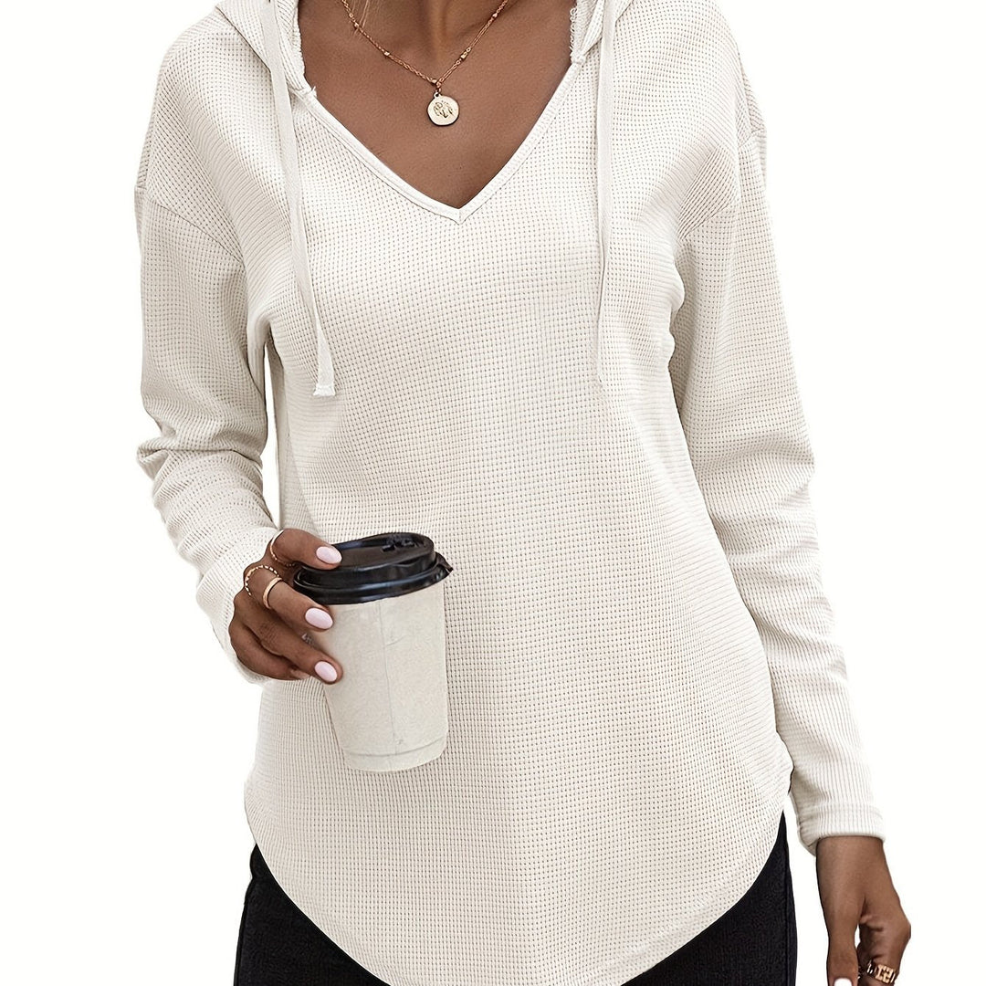 Women's Relaxed V-Neck Hoodie