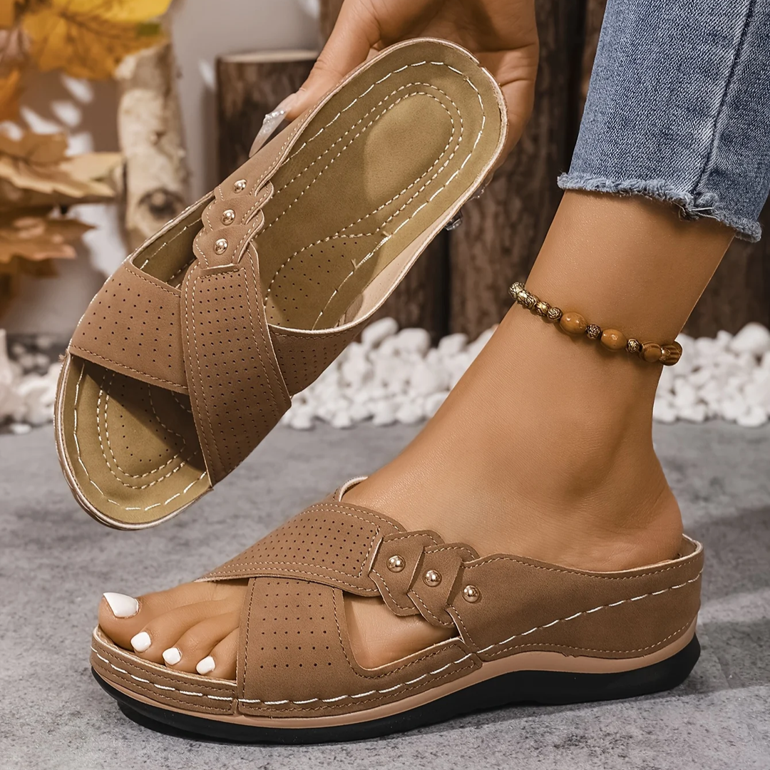 Premium Orthopedic Wedge Sandal, Arch Support