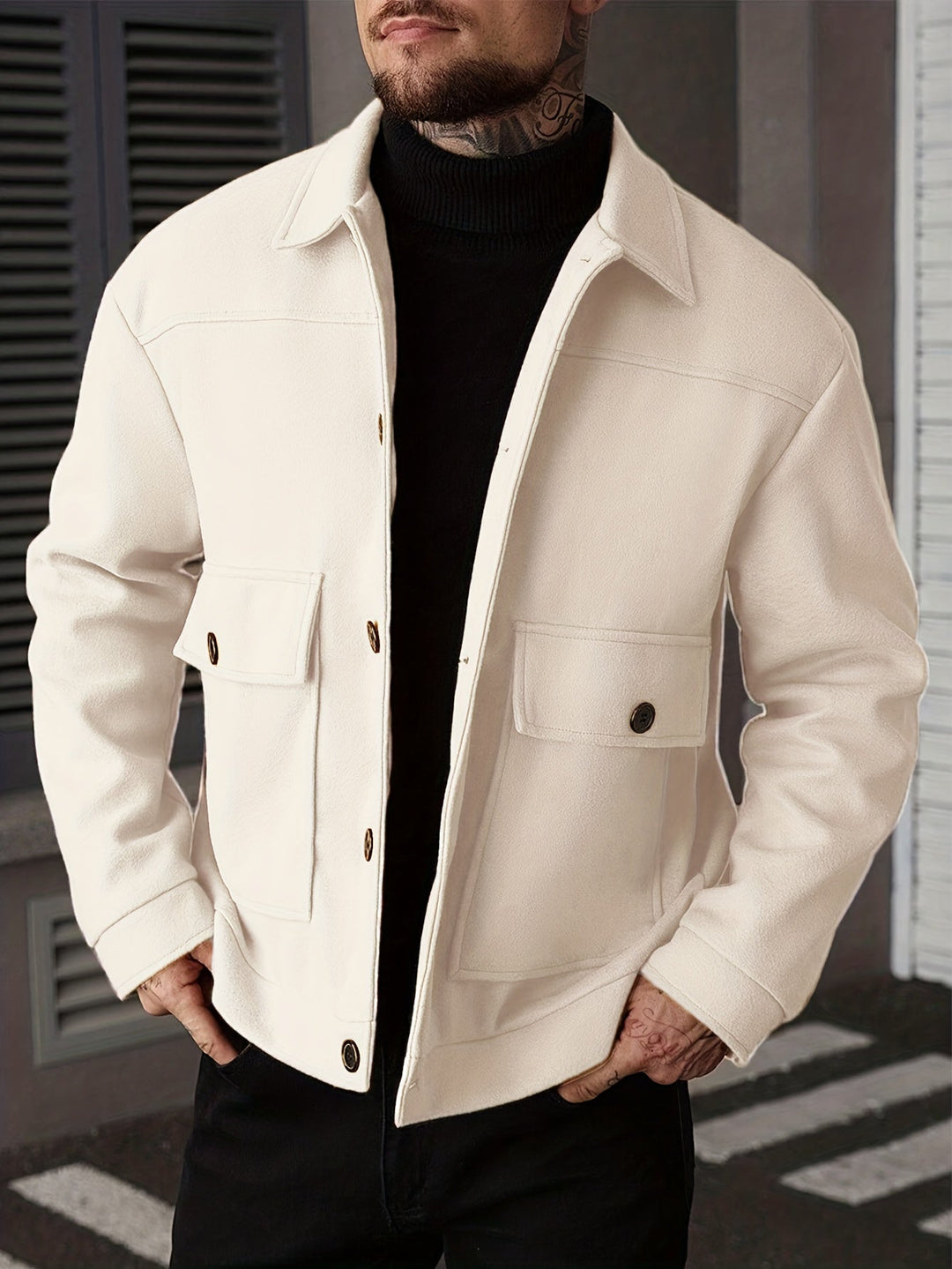 Structured Utility Jacket for Men