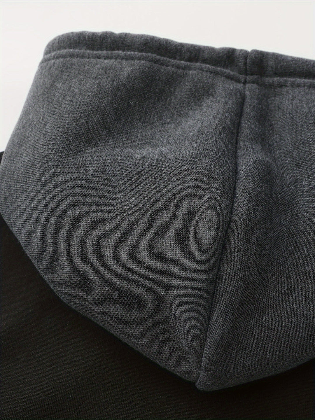Color Block Zip-Up Hoodie for Men