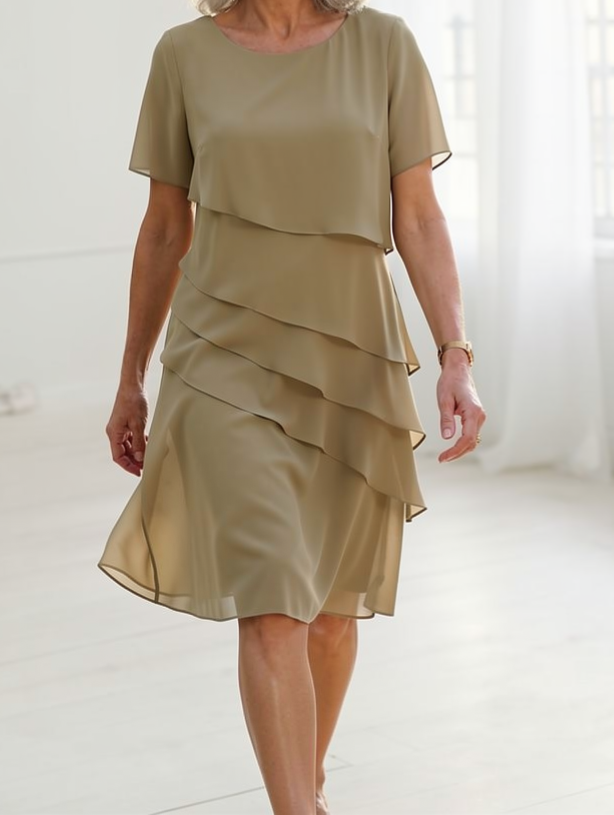 Comfort Ruffle Dress, Women's Casual Fit