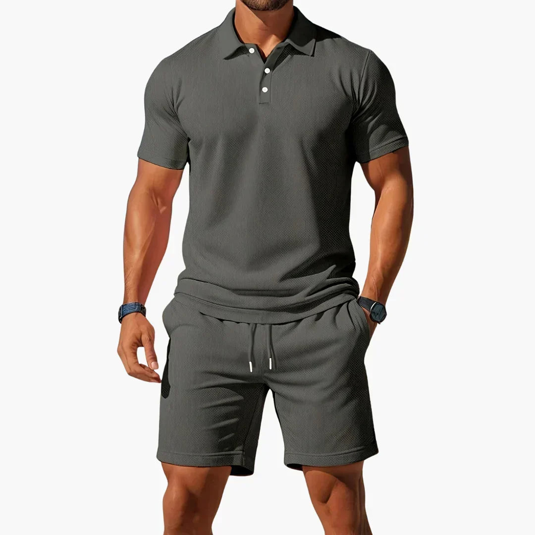 Summer Polo Set for Men, Classic Style
