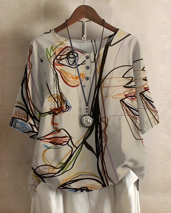 Summer Boho Top, Women's Relaxed Fit