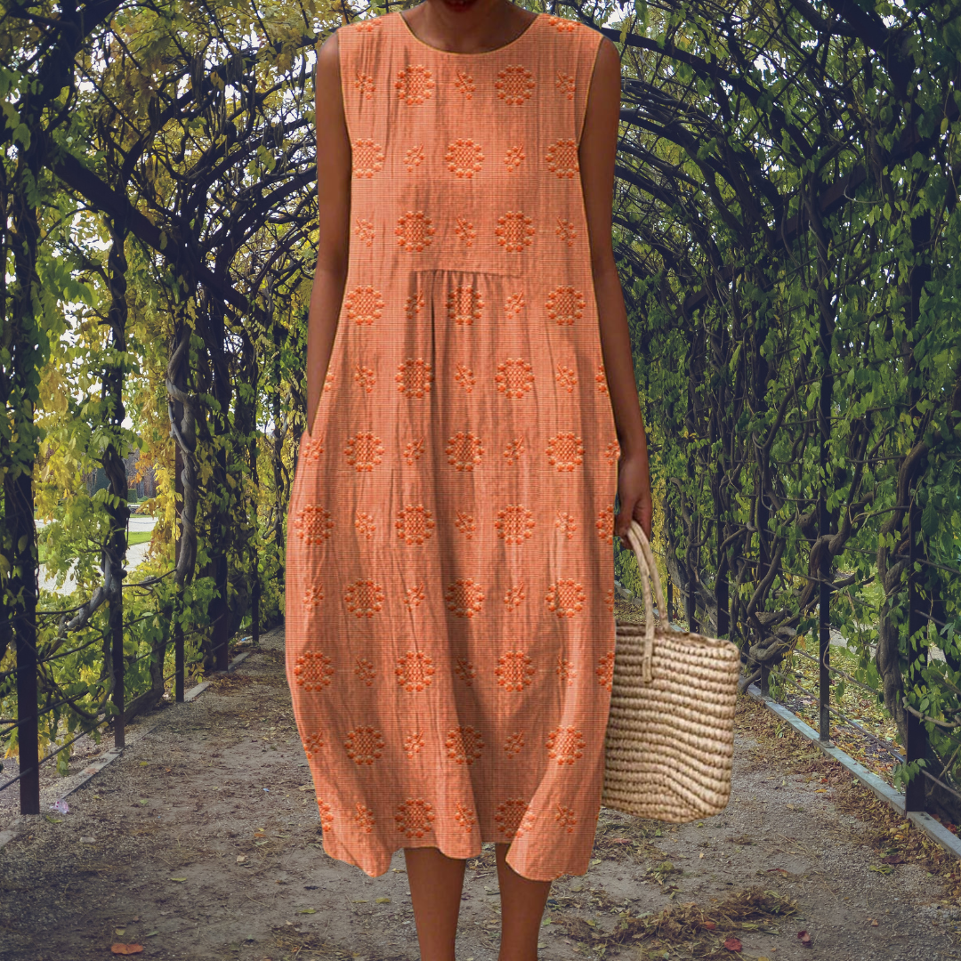 Elegant Sleeveless Pocket Dress for Women