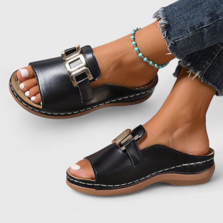 Comfortable Orthopedic Buckle Sandal, Arch Support