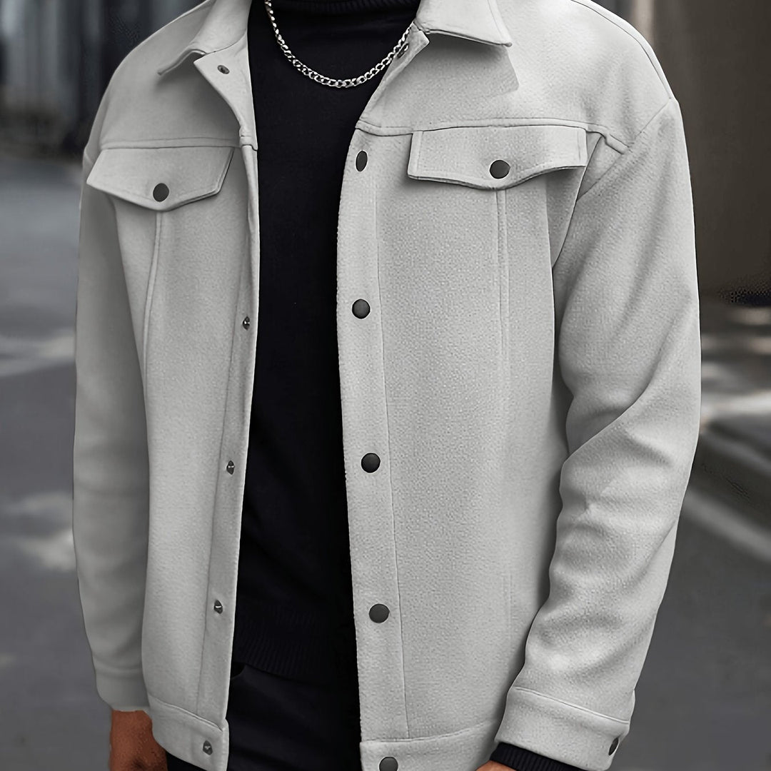 Utility Jacket for Men, Refined Style