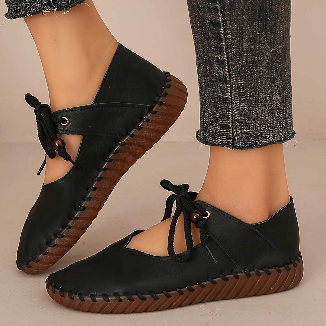 Handcrafted Lace-Up Flats for Women