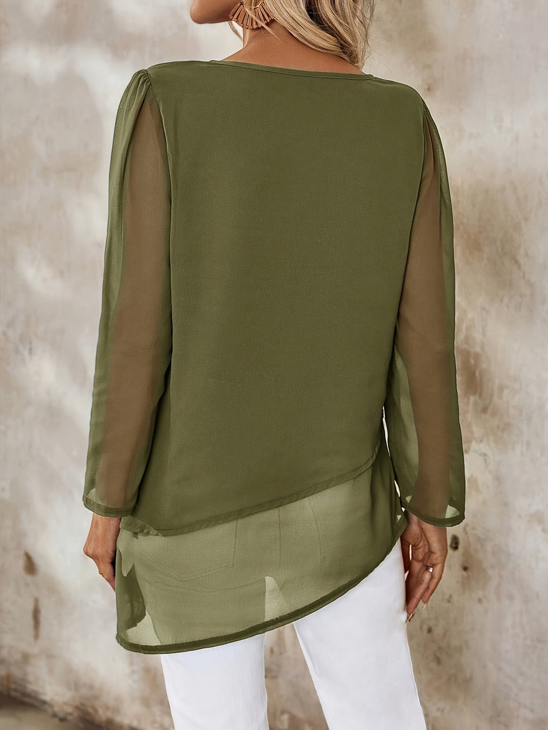 Layered Flowing Blouse for Women