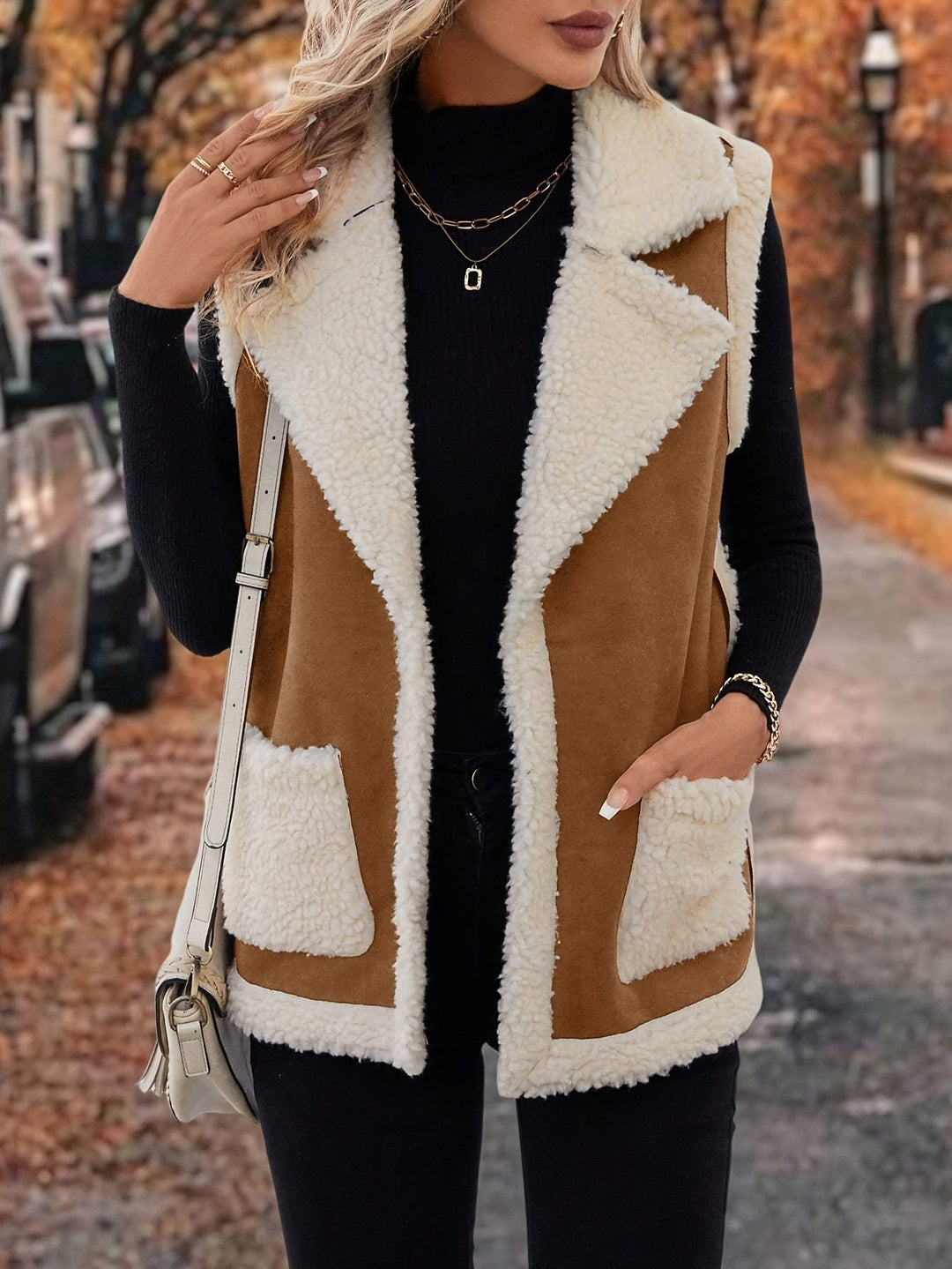 Cozy Lapel Warm Vest for Women