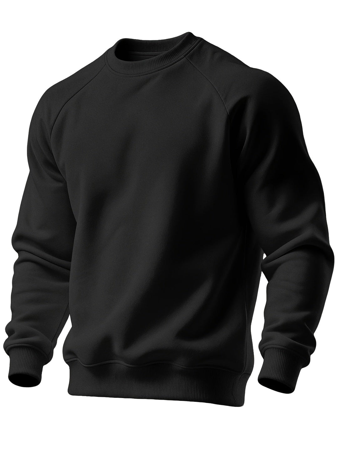 Classic Raglan Crew Neck Sweatshirt for Men