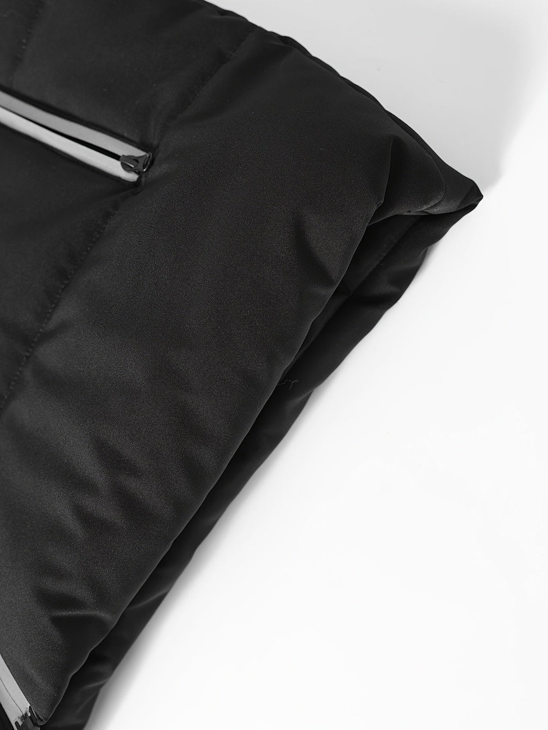 Reflective zipper Quilted Zip-Up Vest for Men