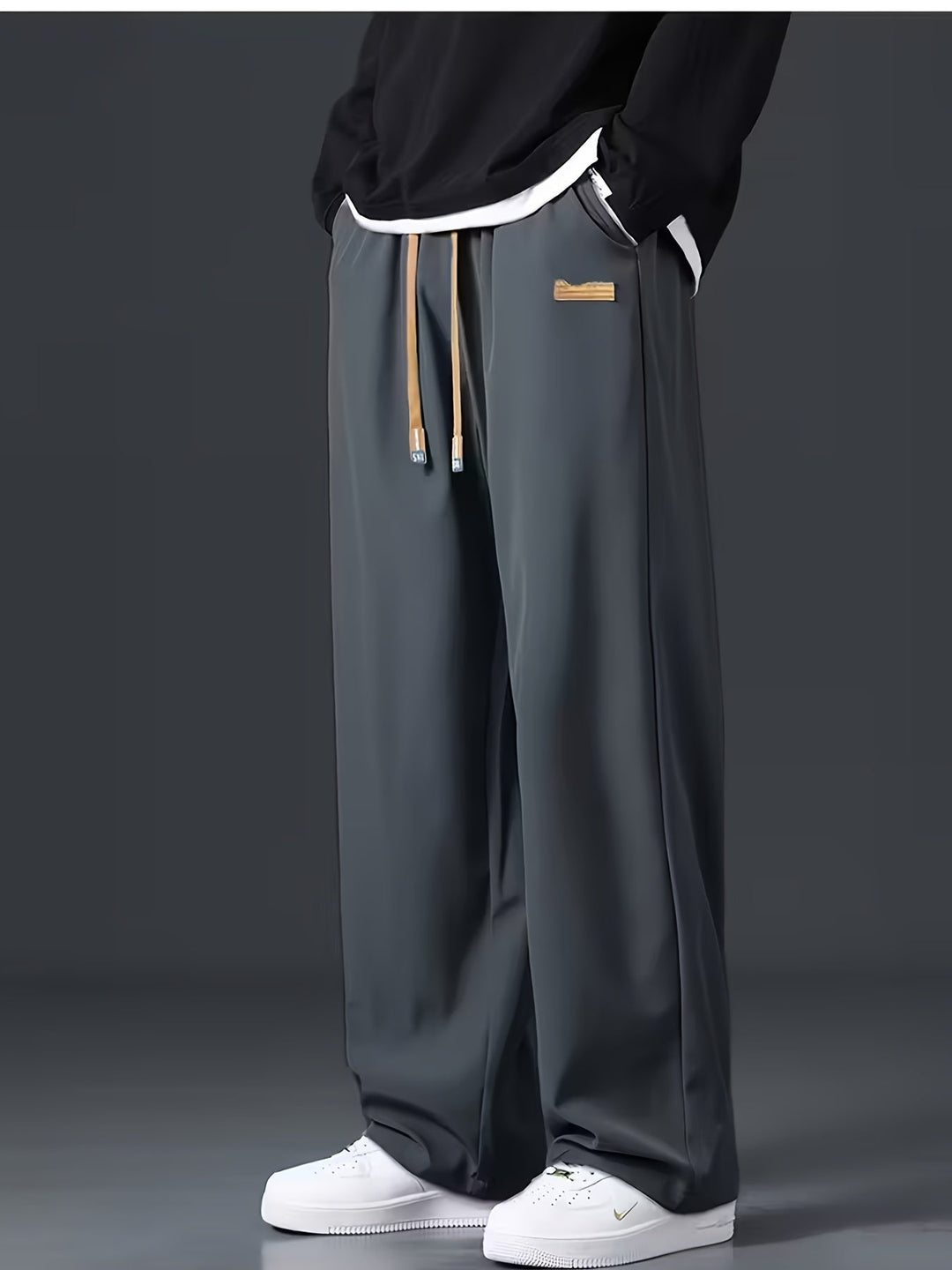 Wide-Leg Trousers, Men's Relaxed Fit