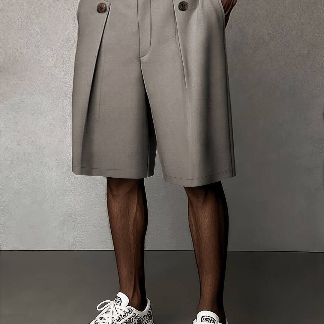 Tailored Pleated Shorts for Men