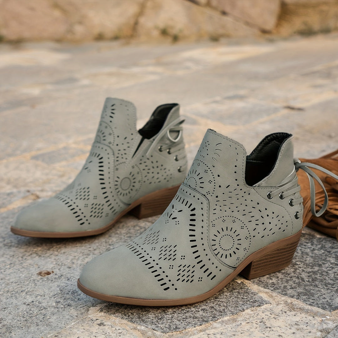 Cutout Detail Ankle Boots for Women