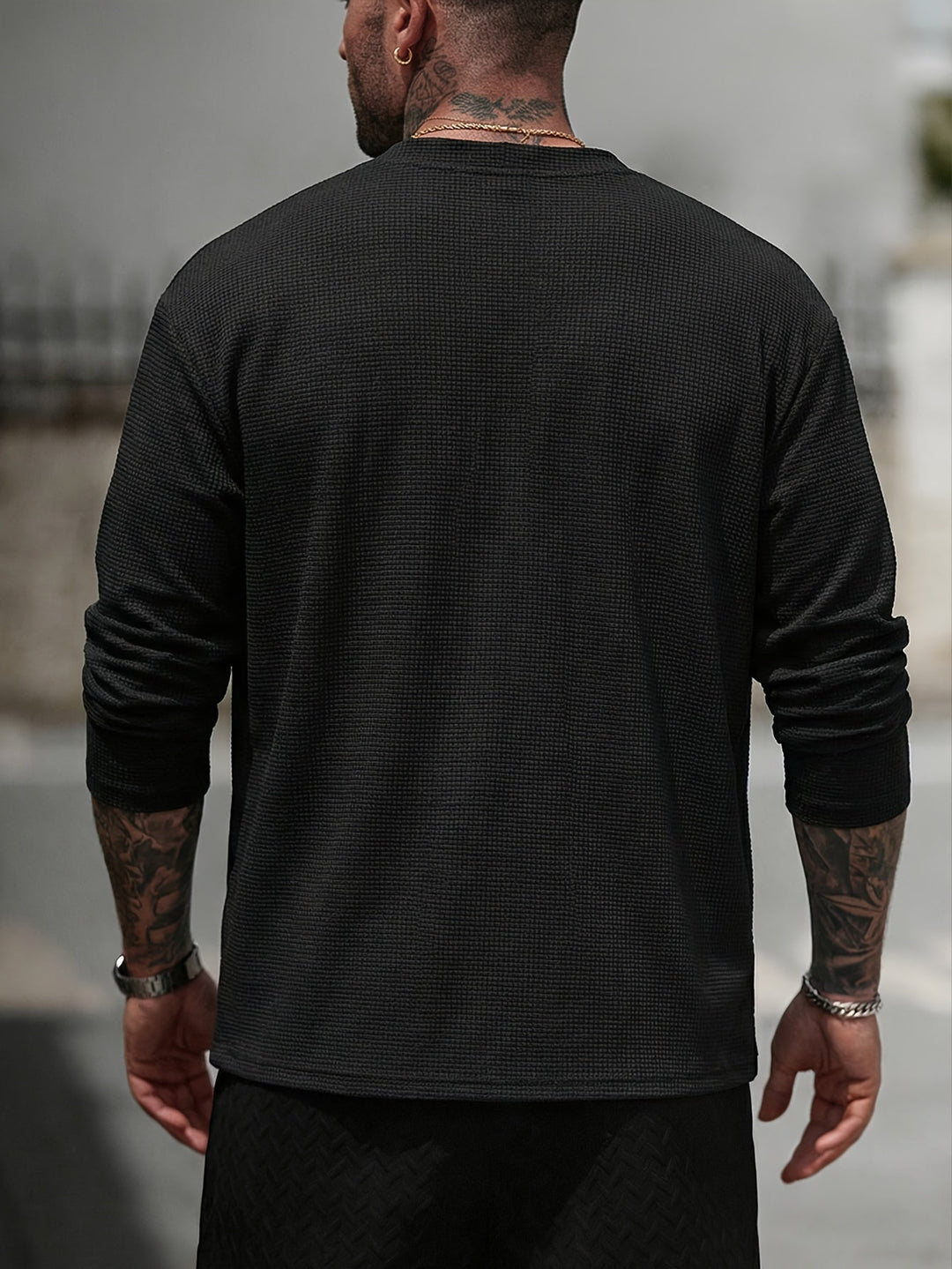 Open-Front Textured Cardigan for Men