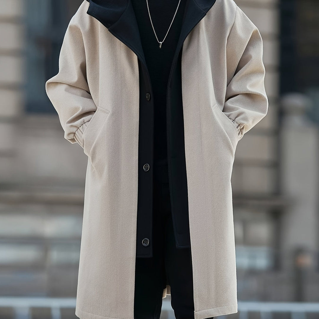 Hooded Longline Coat, Men's Refined Fit