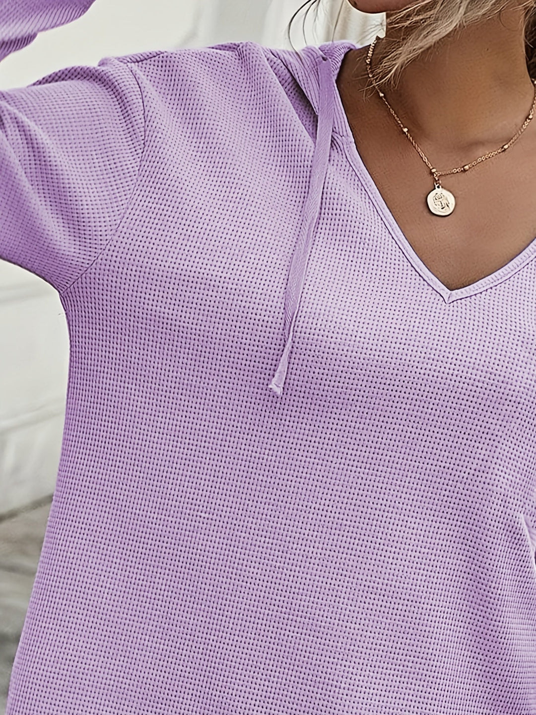 Women's Relaxed V-Neck Hoodie