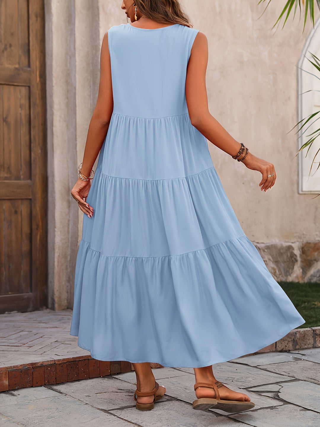 Flowing Tiered Maxi Dress for Women