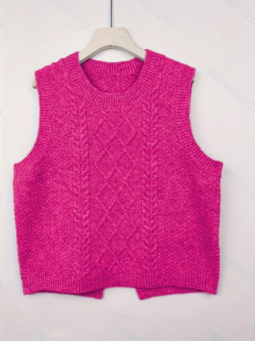 Cable-Knit Sweater Vest for Women