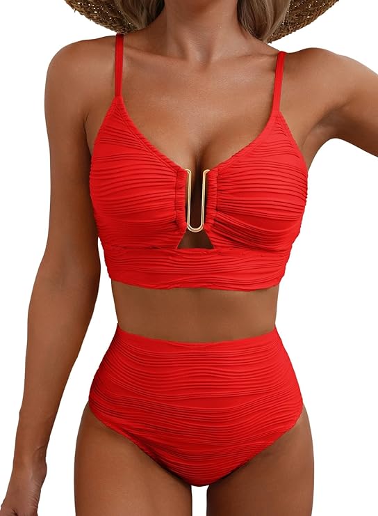 High-Waist Bikini for Women, Elegant Style