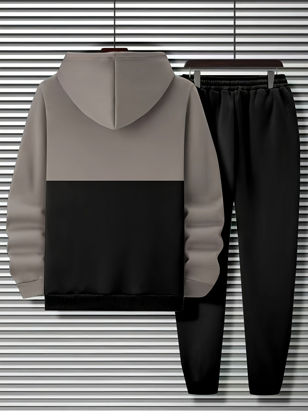 Color Block Hooded Sweatshirt for Men