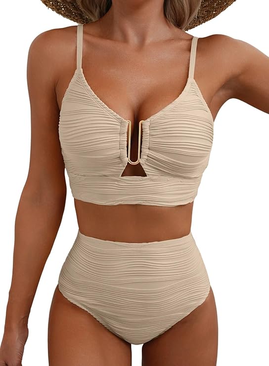 High-Waist Bikini for Women, Elegant Style