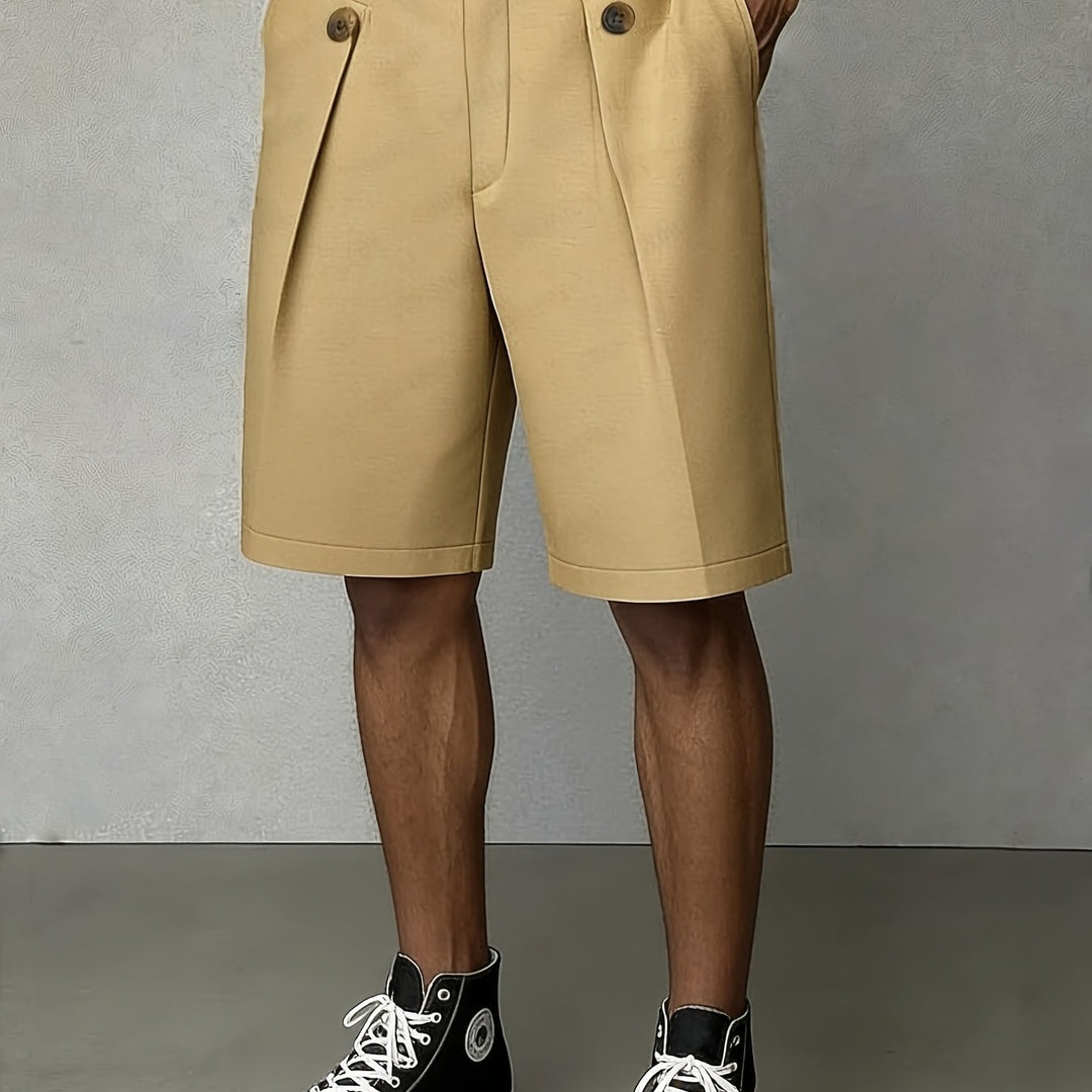 Tailored Pleated Shorts for Men