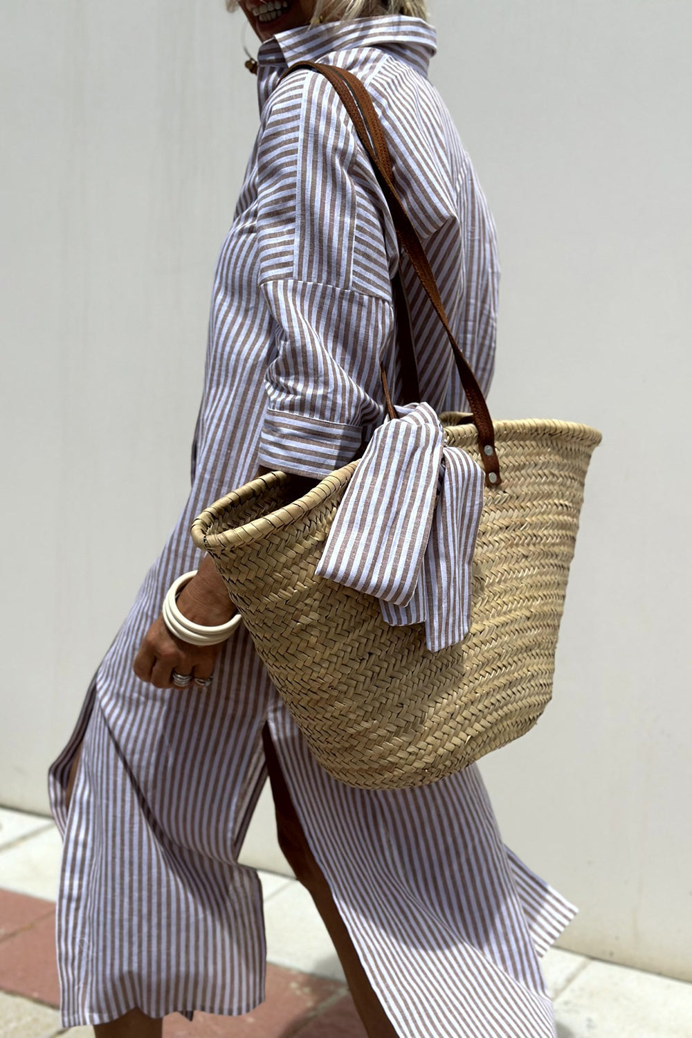 Striped Shirt Dress for Women, Timeless Style