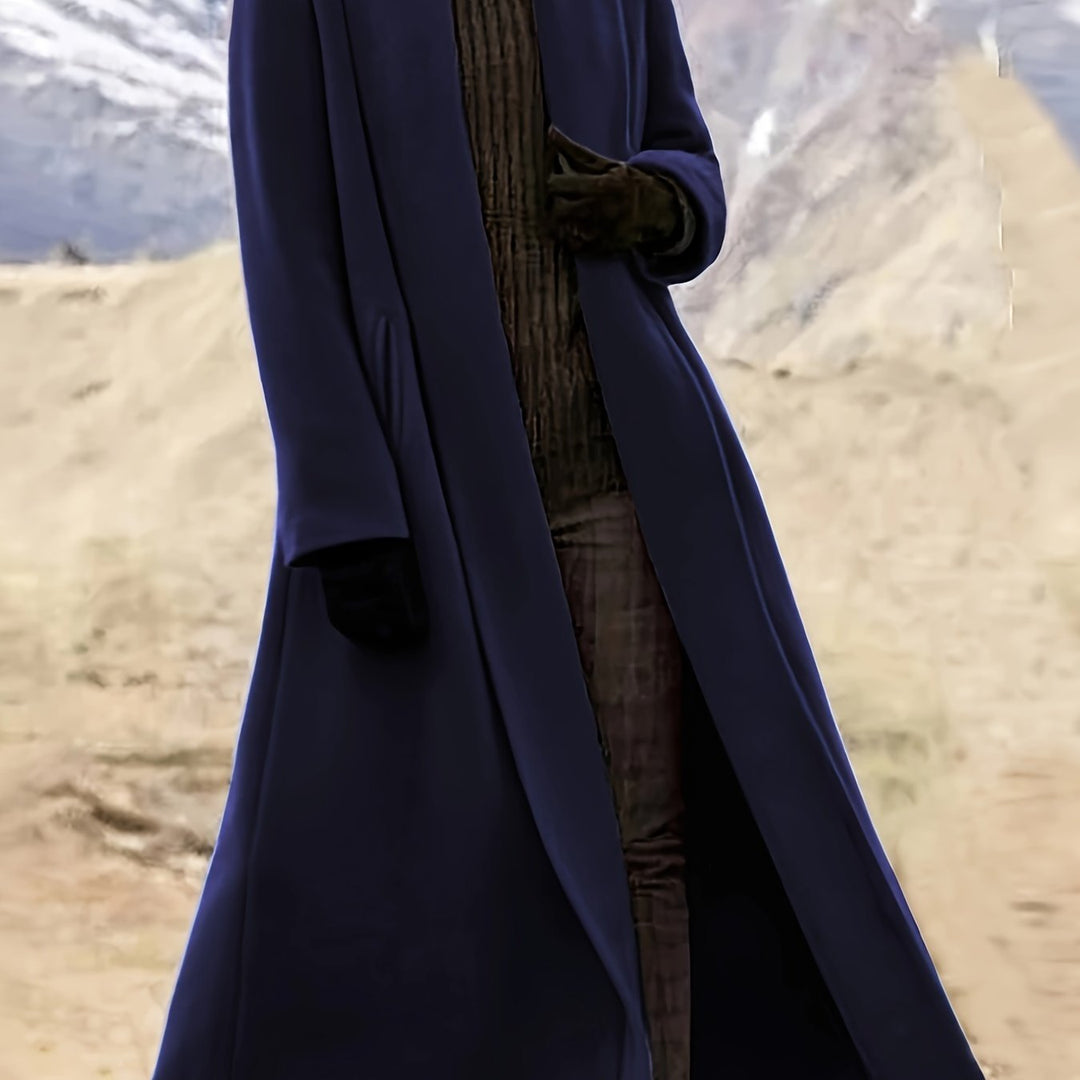 Elegant Longline Coat for Women, Plus Size