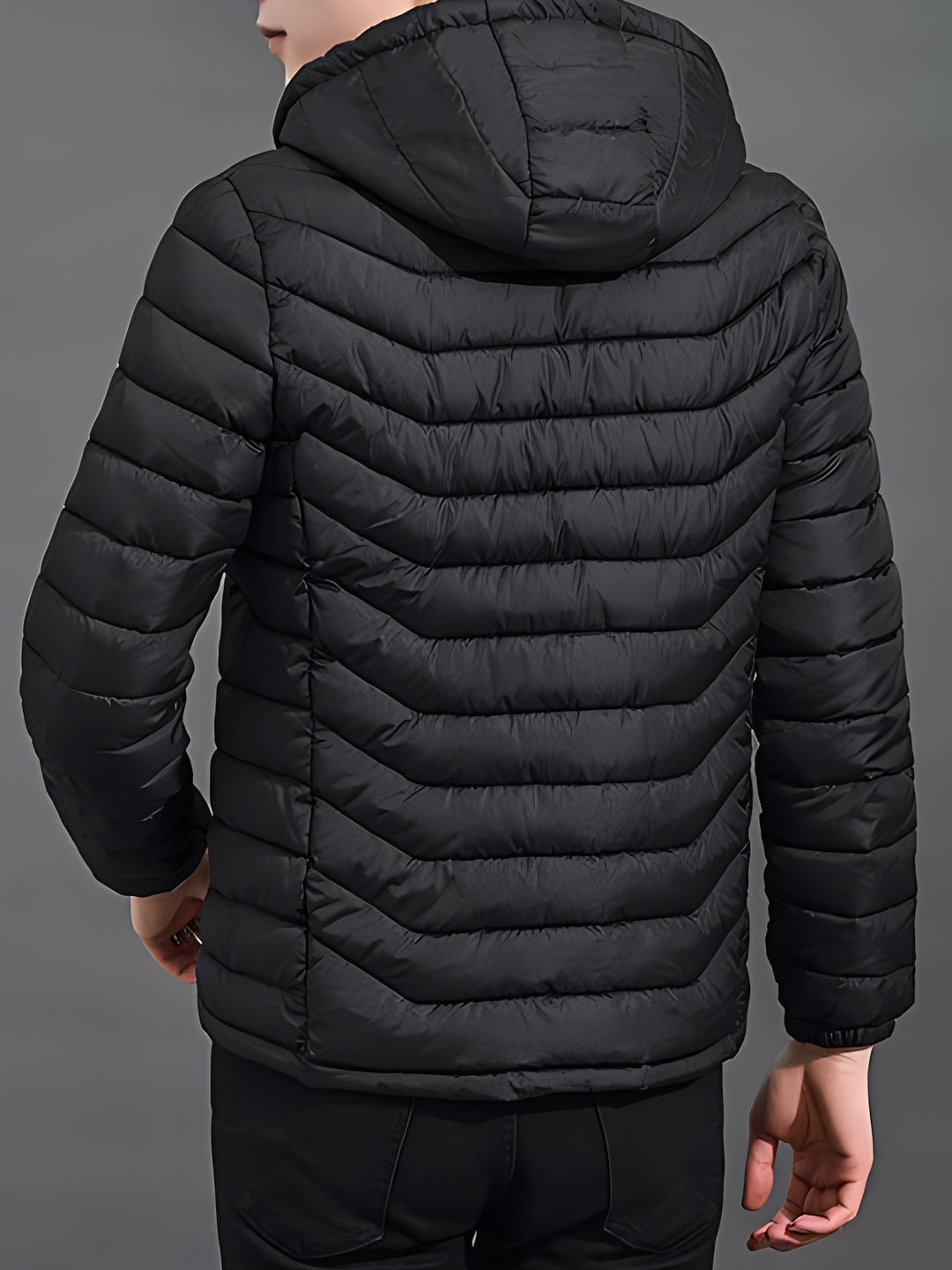 Men's Hooded Quilted Puffer Jacket