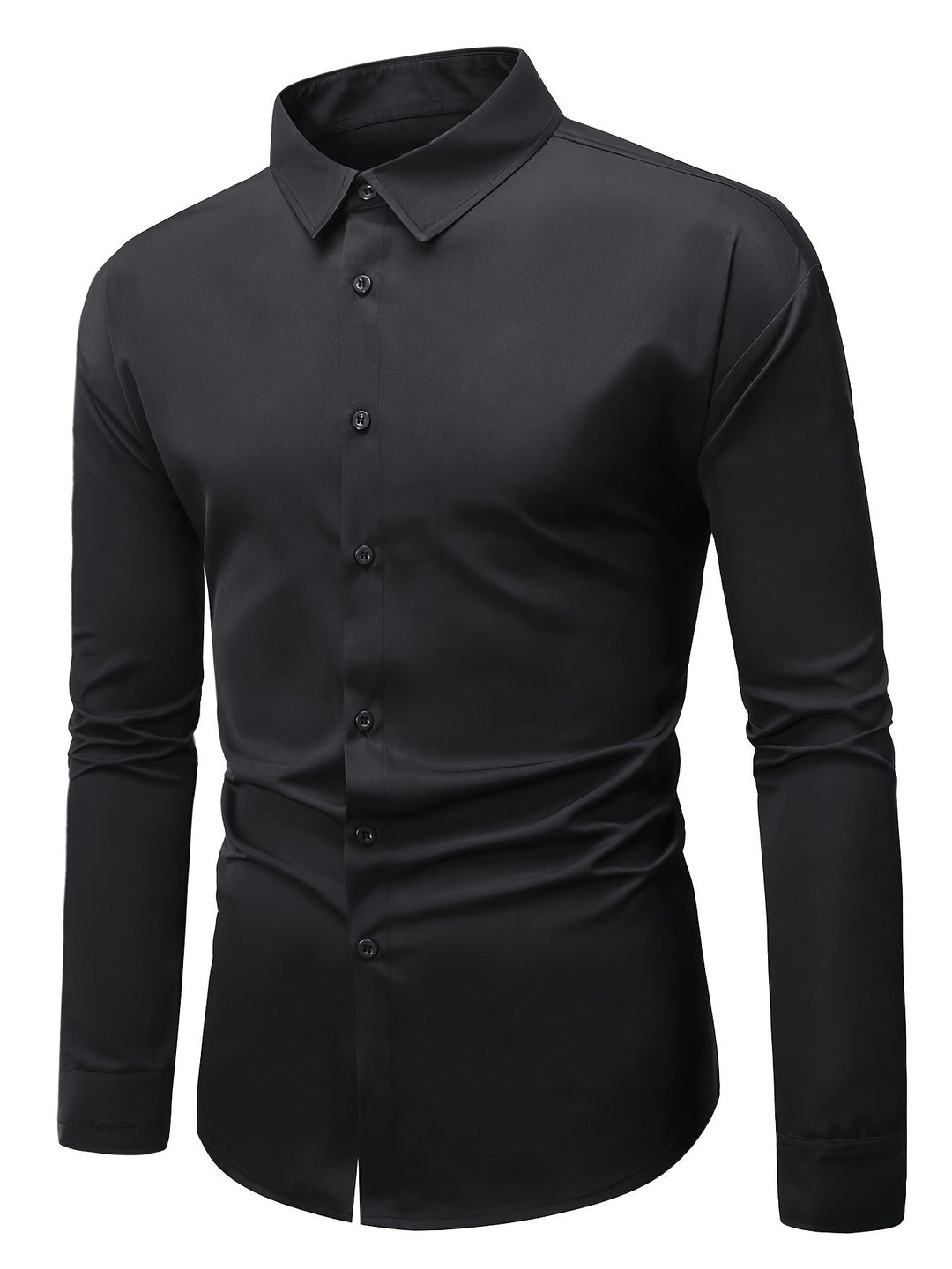 Refined Long-Sleeve Dress Shirt for Men