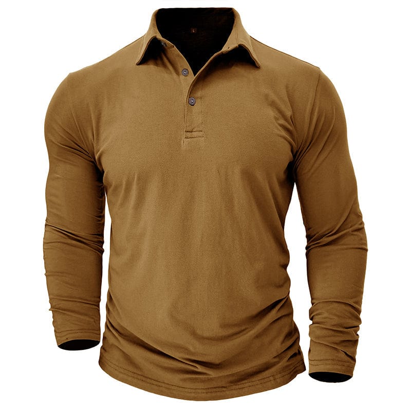 Premium Long-Sleeve Polo for Men, Stylish Style