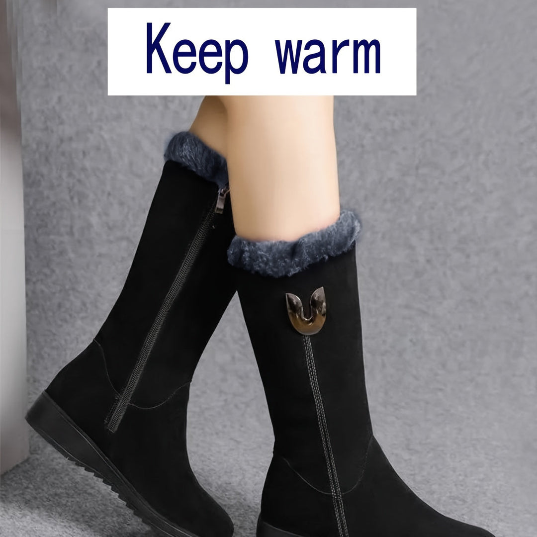 Cuffed Winter Boots for Women, Cozy Style