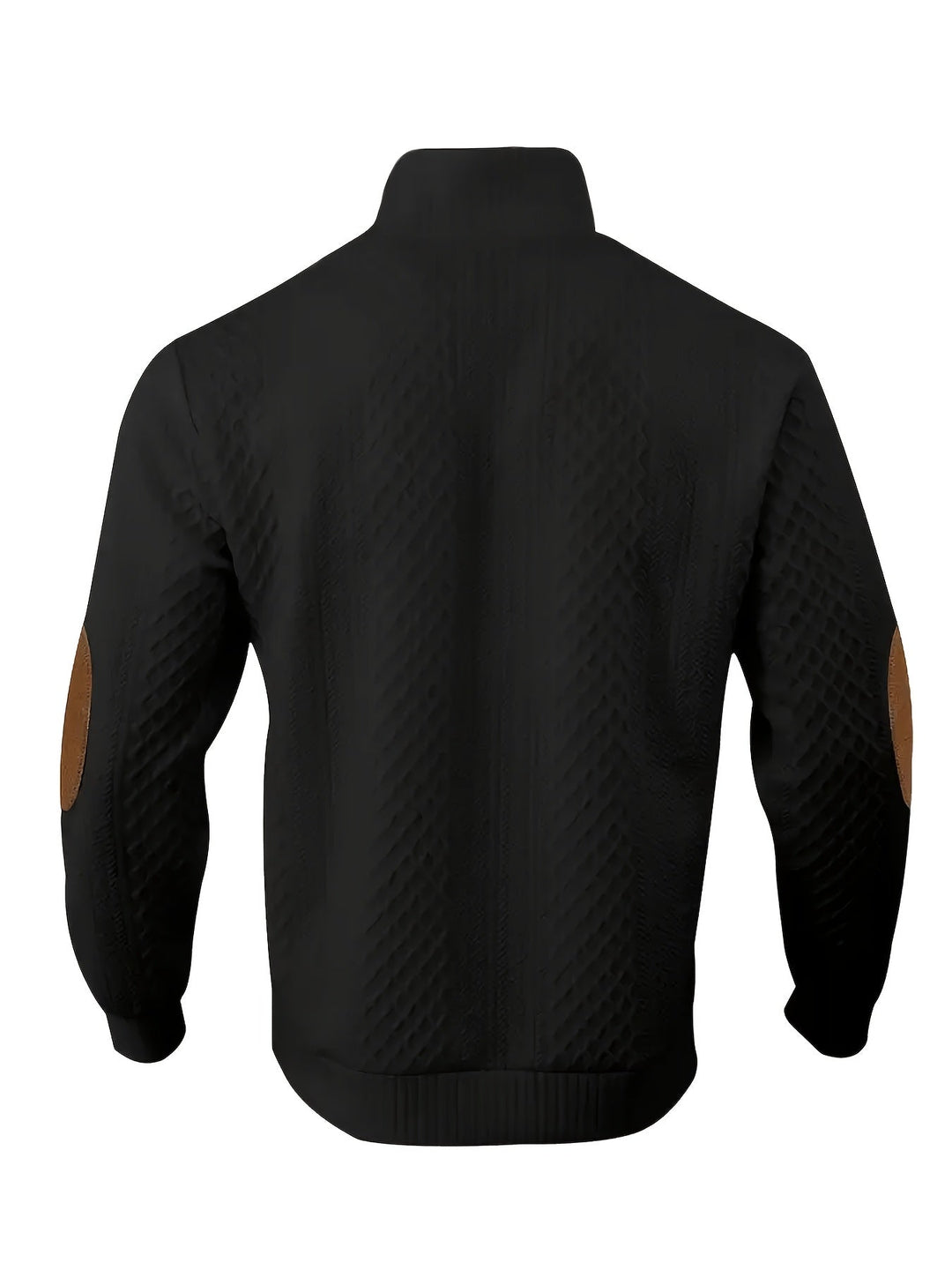 Stand Collar Button Henley Sweater for Men, Plus Size