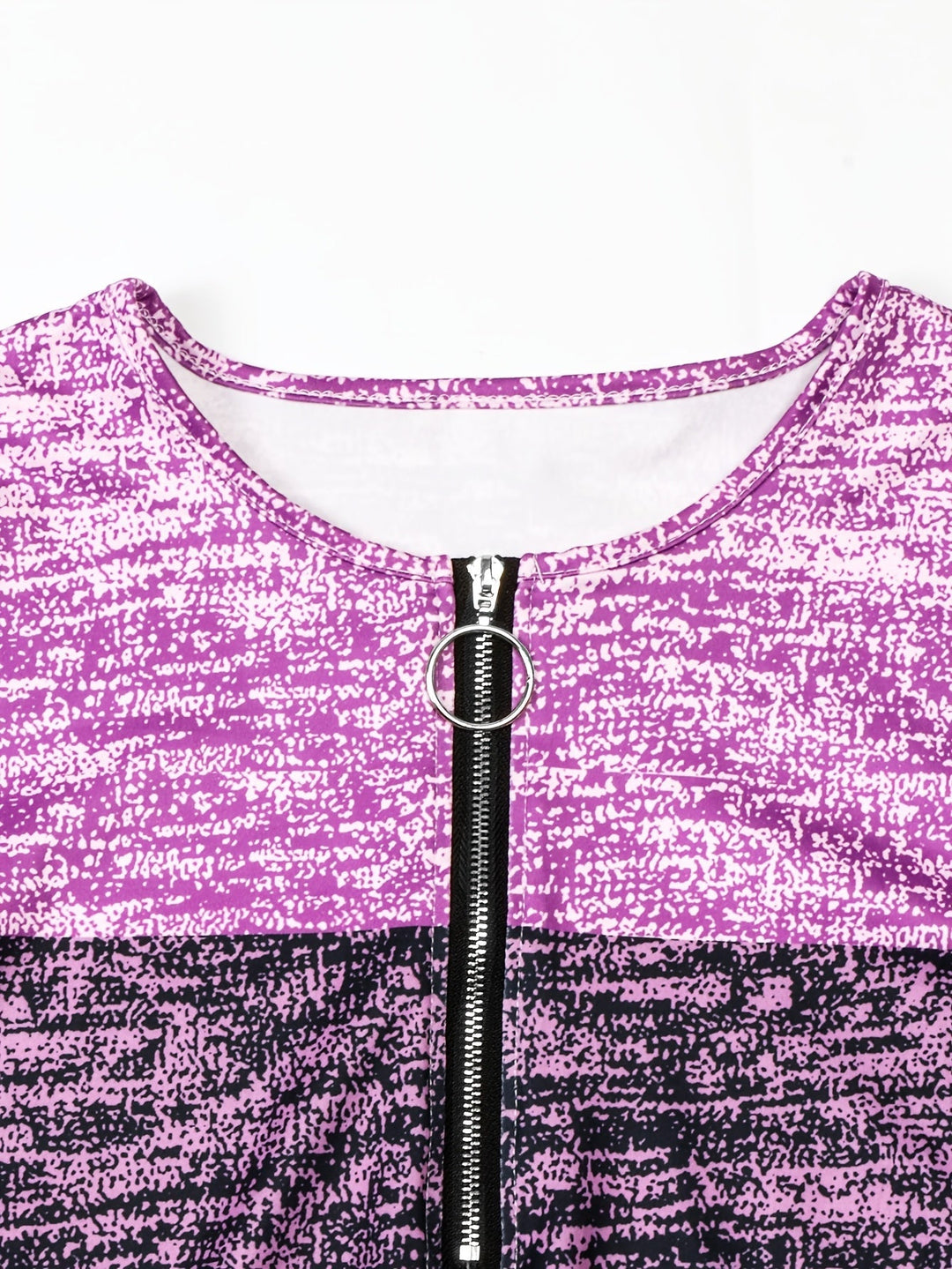 Colorblock Quarter-Zip Top for Women
