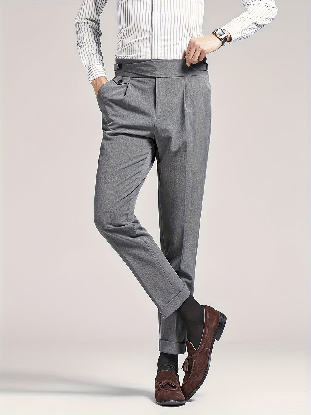 Pleated Trousers, Men's Tailored Fit