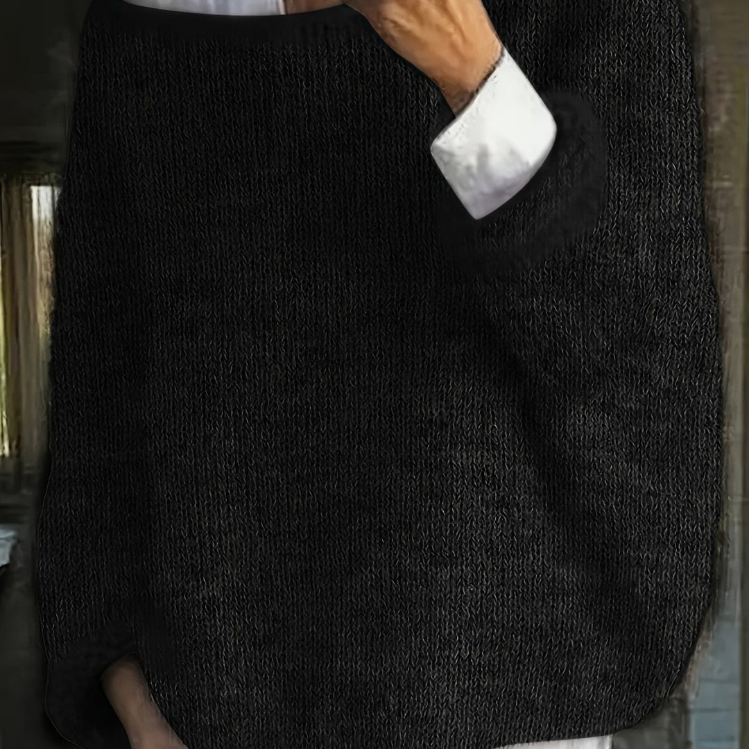 Crew Neck Sweater for Women, Relaxed Style