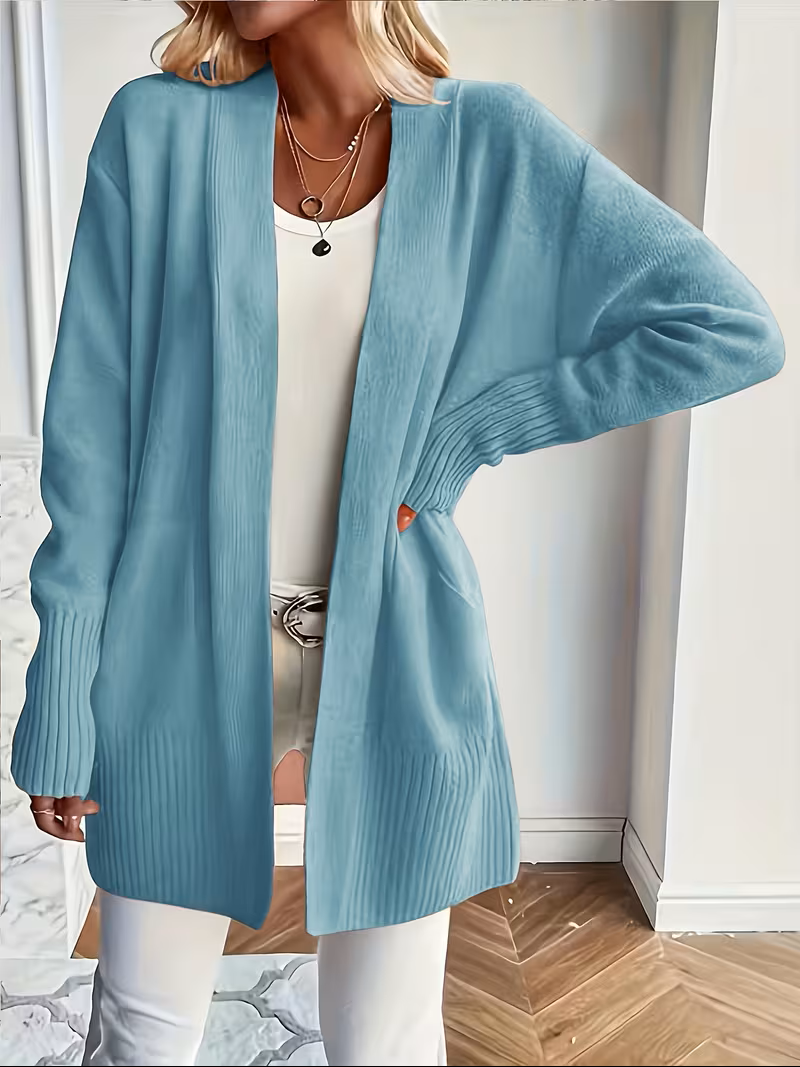 Open-Front Cardigan for Women, Relaxed Style