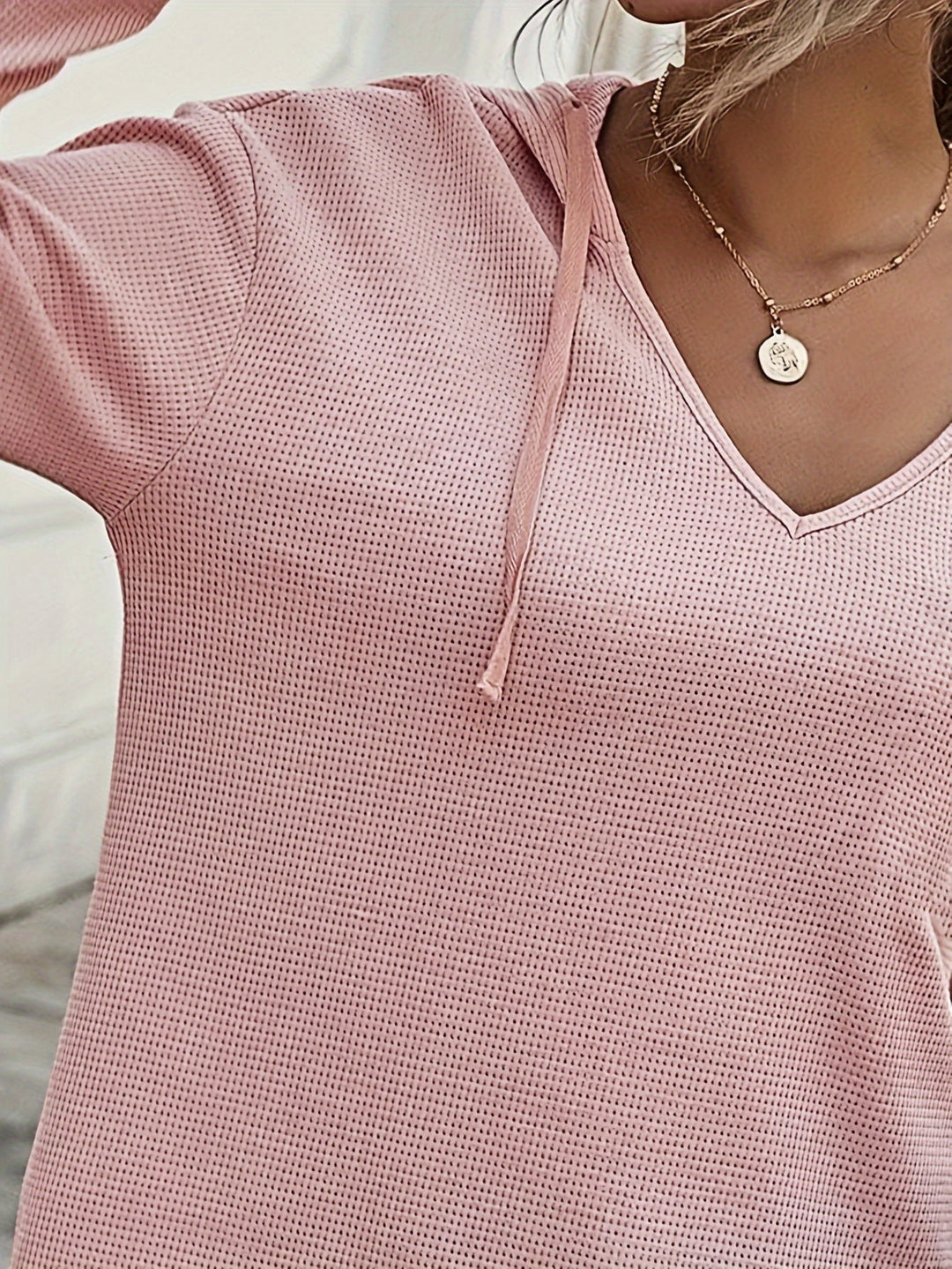 Women's Relaxed V-Neck Hoodie