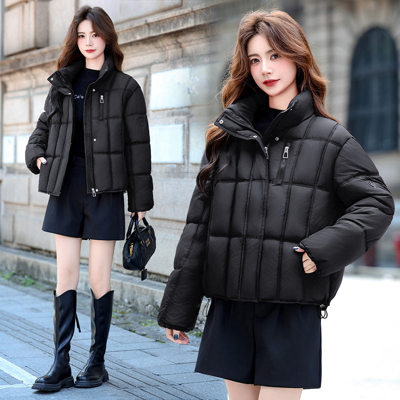 Women's Winter Puffer Jacket – Black, Blue, Gray, Red, Yellow