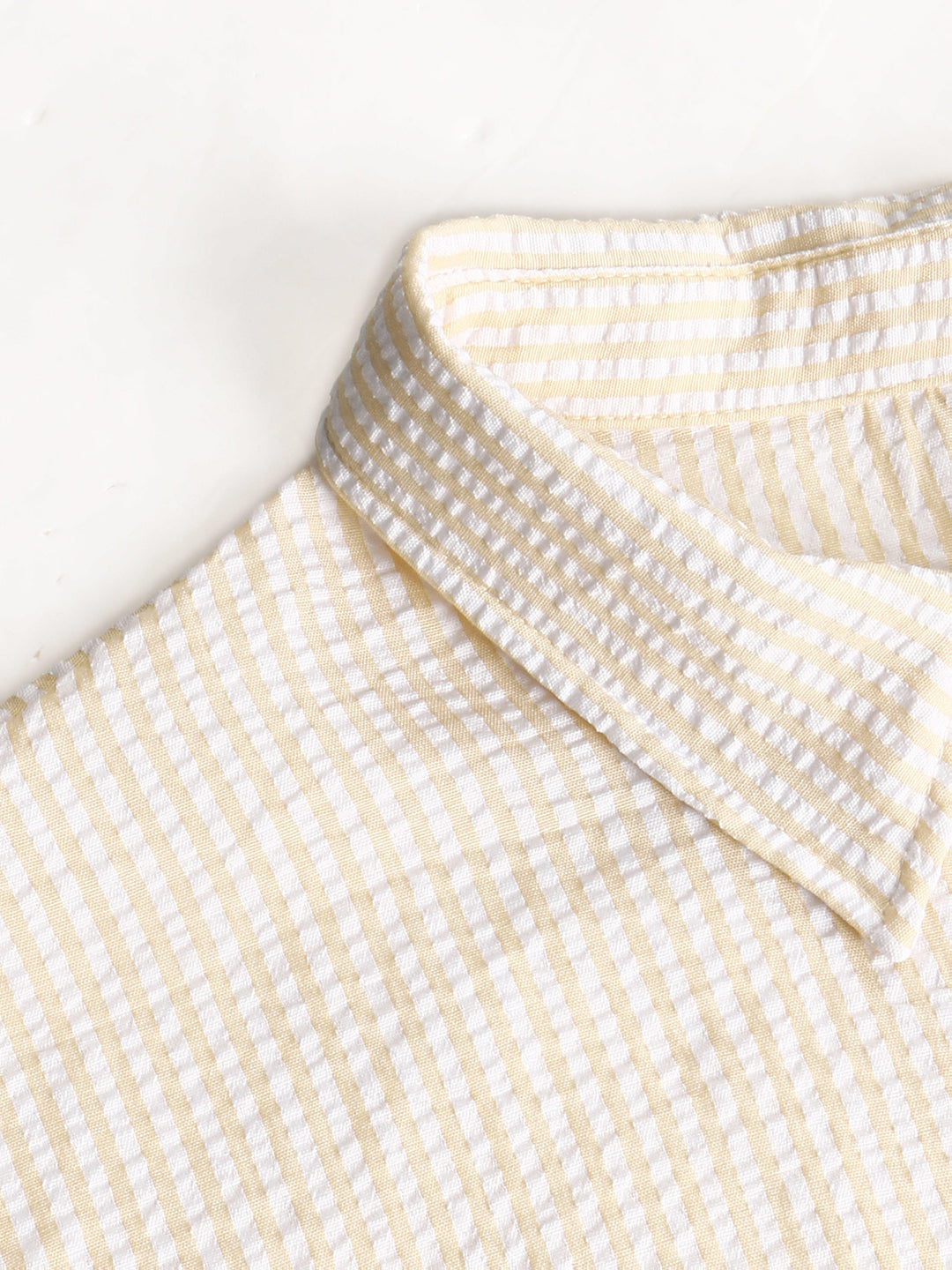 Striped Long-Sleeve Shirt for Men, Textured Style