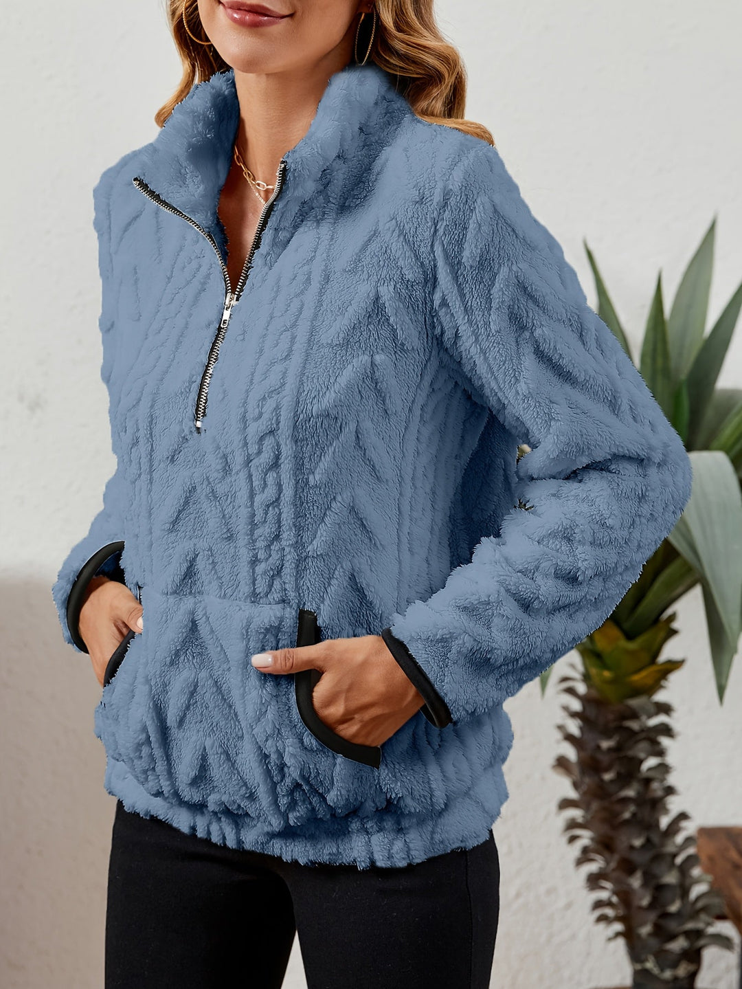 Half-Zip Pullover for Women, Cozy Style