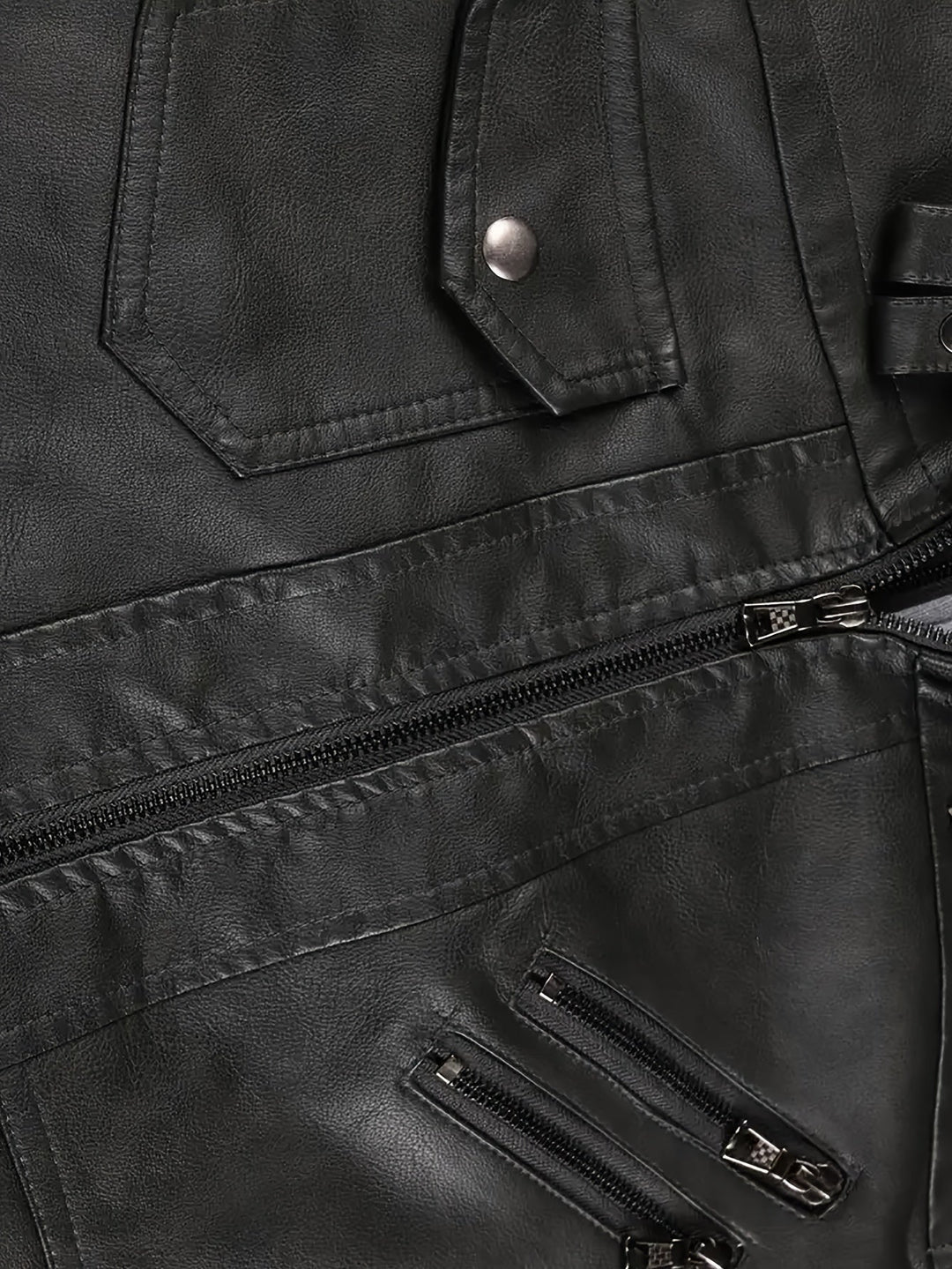 Hooded Moto Jacket for Men
