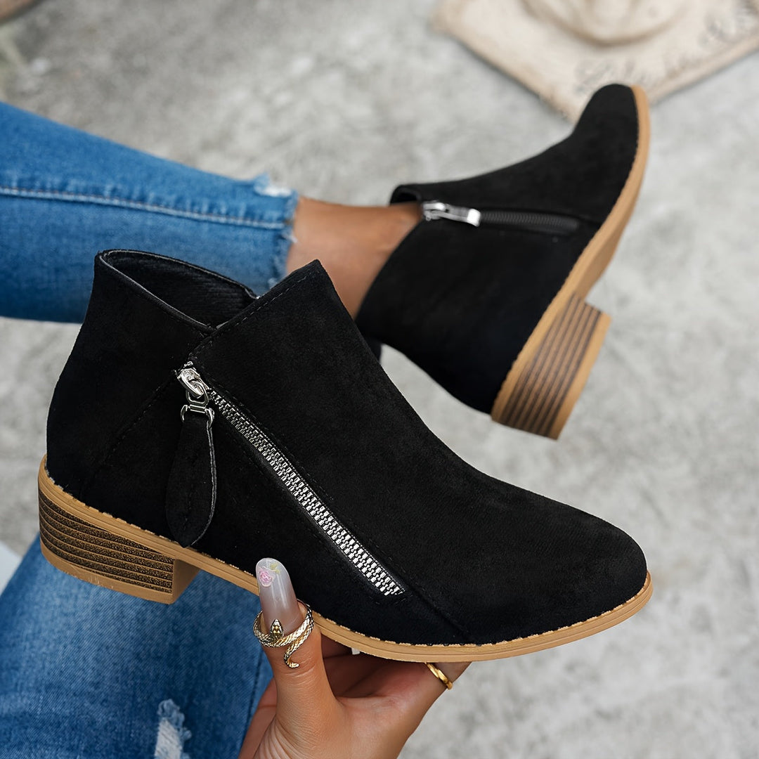 Side-Zip Ankle Boots for Women, Everyday Style