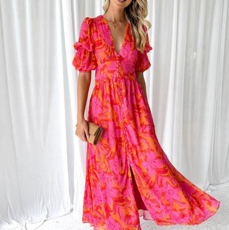 Summer Maxi Dress for Women, Elegant Style